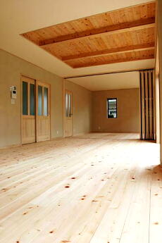 写真：無垢材・自然素材を使った施工例