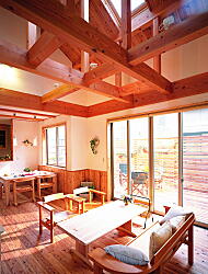 写真：無垢材・自然素材を使った施工例