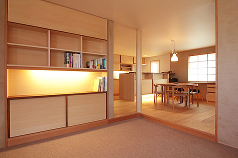 南部赤松（ナンブアカマツ）無垢フローリング　施工写真