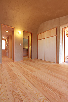 南部赤松（ナンブアカマツ）無垢フローリング　施工写真