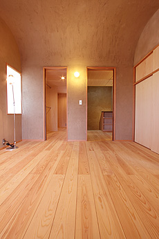 南部赤松（ナンブアカマツ）無垢フローリング　施工写真