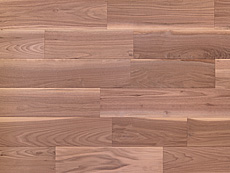 写真：ブラックウォールナット　無垢フローリング　無塗装・ツナギ面V溝入りUNI・小節