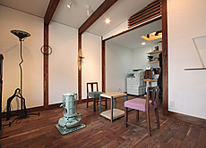 ブラックウォールナット　無垢フローリング　施工写真