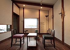 ブラックウォールナット　無垢フローリング　施工写真