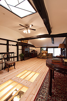 米松（ダグラスファー）　無垢フローリング　施工写真