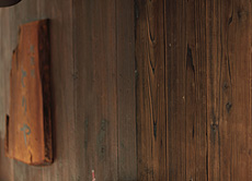 焼杉板（外壁材、杉焼き板）　施工写真