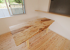 木曽桧（ひのき）　床暖房対応　無垢フローリング 施工写真