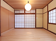 木曽桧（ひのき）　床暖房対応　無垢フローリング 施工写真