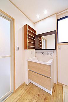 唐松（カラマツ・ラーチ）無垢フローリング　施工写真