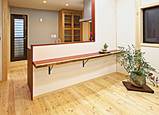 唐松（カラマツ・ラーチ）無垢フローリング　施工写真
