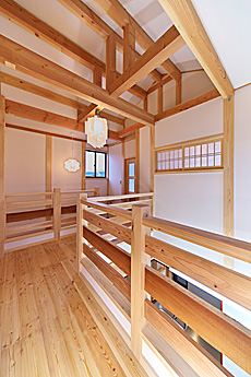 唐松（カラマツ・ラーチ）無垢フローリング　施工写真