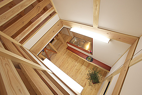 唐松（カラマツ・ラーチ）無垢フローリング　施工写真