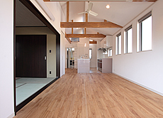 栗（くり） 無垢フローリング　施工写真