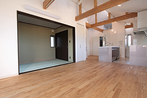 栗（くり） 無垢フローリング　施工写真