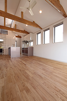 栗（くり） 無垢フローリング　施工写真