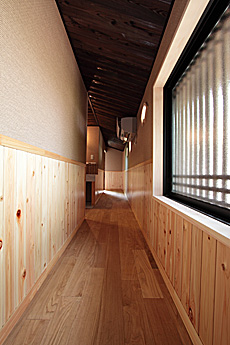 国産 栗（くり） 無垢フローリング　施工写真