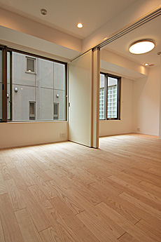 国産 栗（くり） 無垢フローリング　施工写真