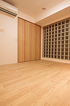 国産 栗（くり） 無垢フローリング　施工写真