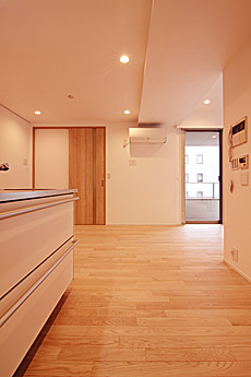 国産 栗（くり） 無垢フローリング　施工写真