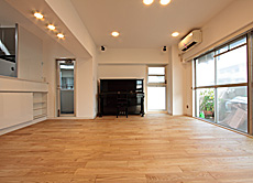 国産 栗（くり） 無垢フローリング　施工写真