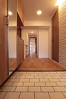 国産 栗（くり） 無垢フローリング　施工写真