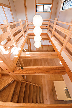 カエデ（メープル）無垢フローリング　施工写真