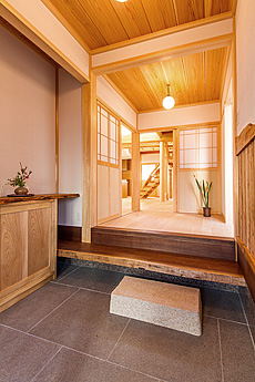 カエデ（メープル）無垢フローリング　施工写真