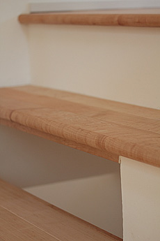 カエデ（メープル）無垢フローリング　施工写真