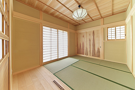 カエデ（メープル）無垢フローリング　施工写真