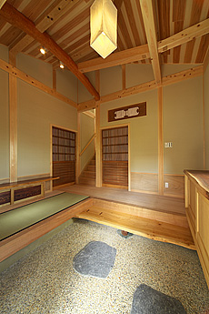 カエデ（メープル）無垢フローリング　施工写真