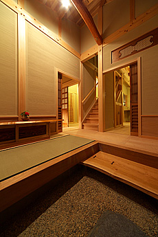 カエデ（メープル）無垢フローリング　施工写真