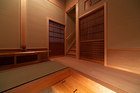 カエデ（メープル）無垢フローリング　施工写真