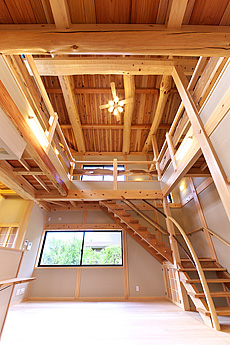 カエデ（メープル）無垢フローリング　施工写真