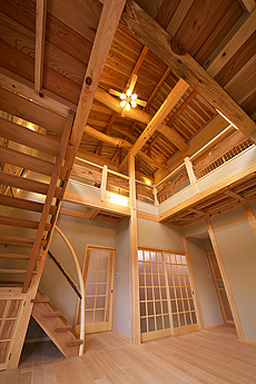 カエデ（メープル）無垢フローリング　施工写真