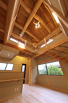 カエデ（メープル）無垢フローリング　施工写真