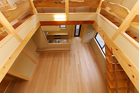 カエデ（メープル）無垢フローリング　施工写真