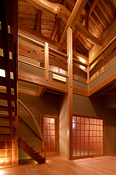 カエデ（メープル）無垢フローリング　施工写真