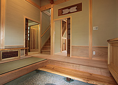 カエデ（メープル）無垢フローリング　施工写真