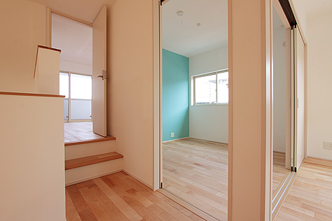 カエデ（メープル）無垢フローリング　施工写真