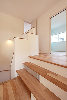 カエデ（メープル）無垢フローリング　施工写真