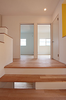 カエデ（メープル）無垢フローリング　施工写真