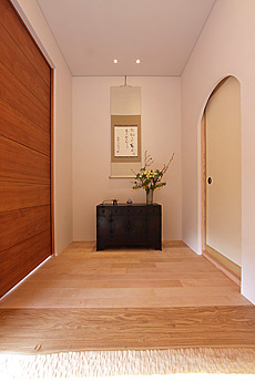 国産　板屋楓（イタヤ カエデ）無垢フローリング　施工写真