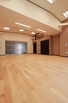 国産　板屋楓（イタヤ カエデ）無垢フローリング　施工写真