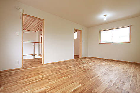 楢（なら／オーク） 無垢フローリング　施工写真