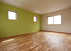 楢（なら／オーク） 無垢フローリング　施工写真