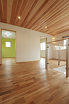 楢（なら／オーク） 無垢フローリング　施工写真