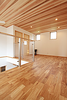 楢（なら／オーク） 無垢フローリング　施工写真