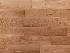 写真：ホワイトオーク 無垢フローリング 自然 OIL wax 塗装・小節・ツナギ面V溝入りUNI