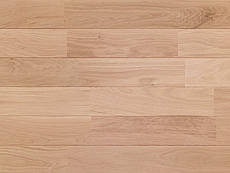 写真：ホワイトオーク 無垢フローリング　無塗装・UNI・節なし