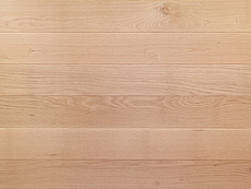 写真：ホワイトオーク 無垢フローリング　無塗装・一枚物・節なし